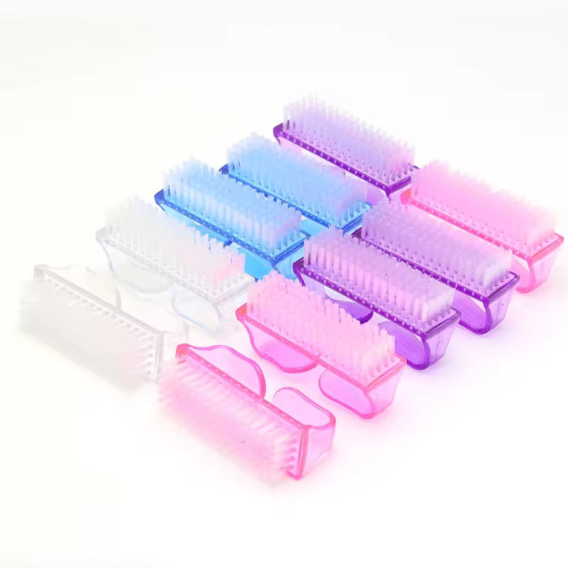 Double-Sided Nail Cleaning Brush (Handle Grip) 20pcs