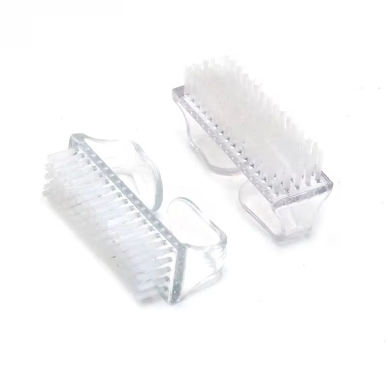 Double-Sided Nail Cleaning Brush (Handle Grip) 20pcs