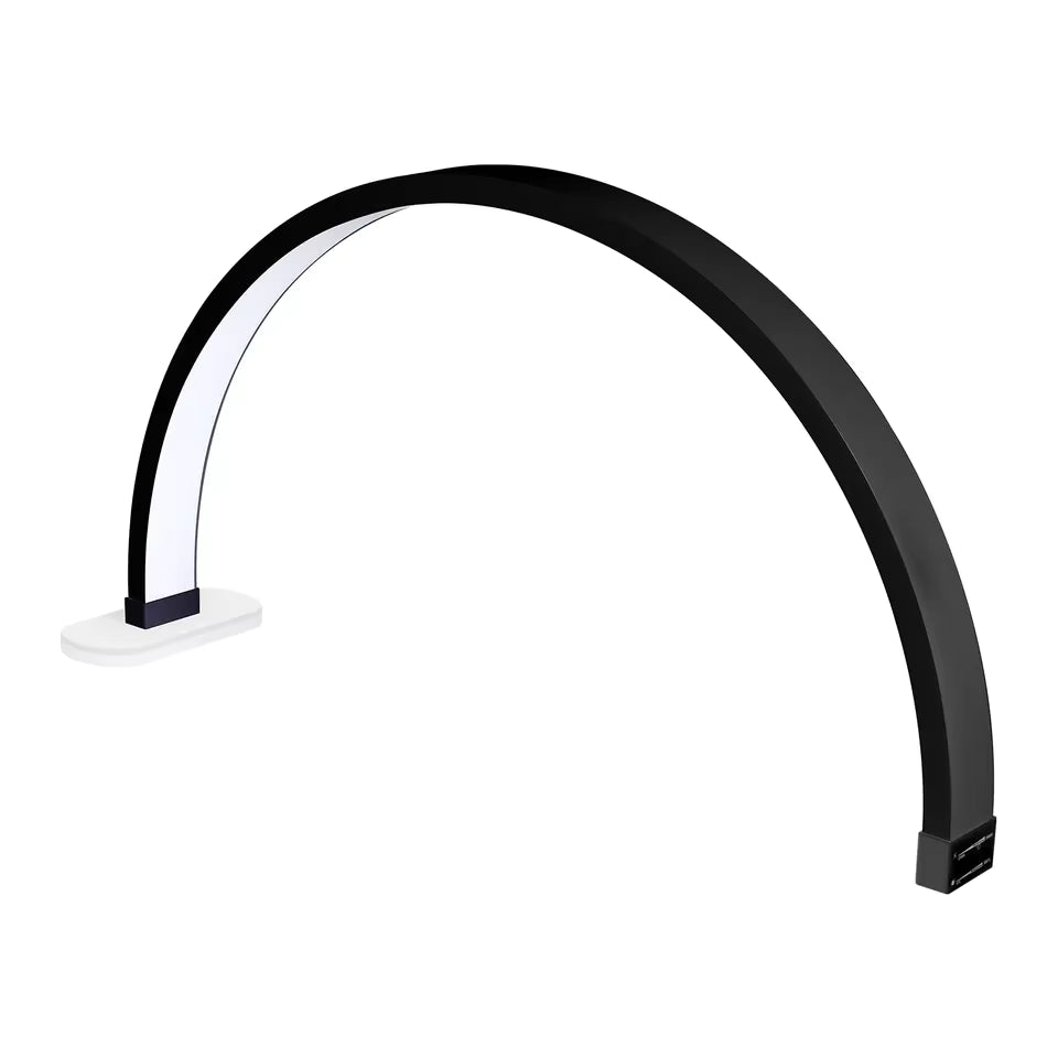 30-Inch Golden LED Half Moon Nail & Tattoo Lamp – Professional Manicure Light