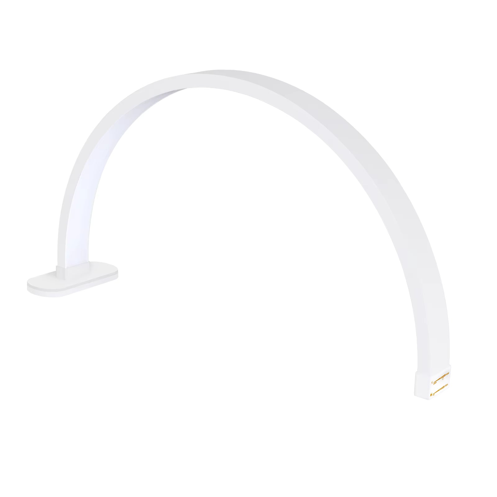 30-Inch Golden LED Half Moon Nail & Tattoo Lamp – Professional Manicure Light