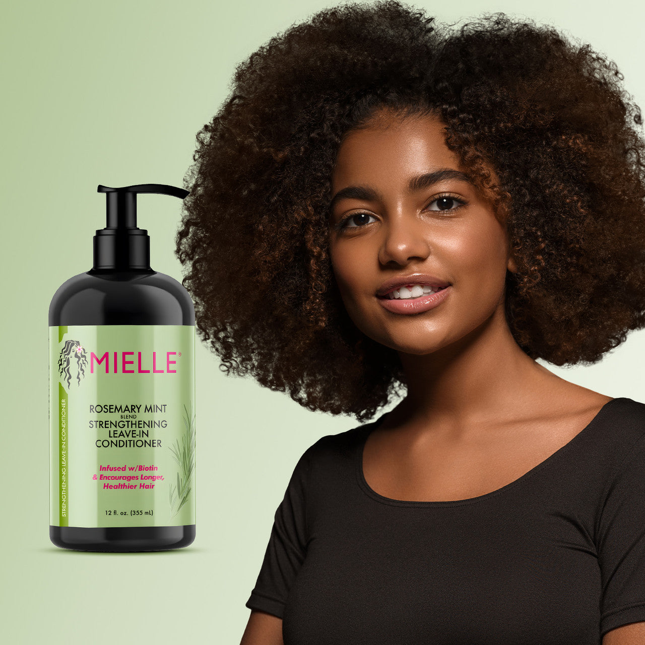 Mielle Rosemary Mint Strengthening Leave-In Conditioner 355ml-3