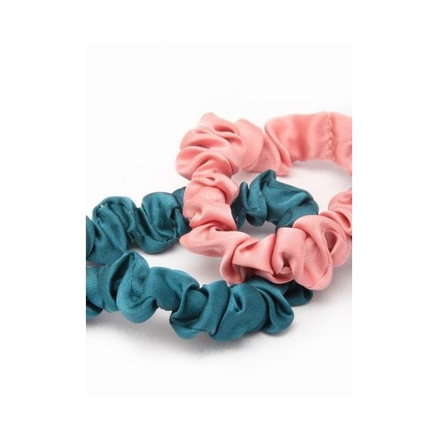 Small - Vegan silk fabric scrunchies Assorted Colours-0